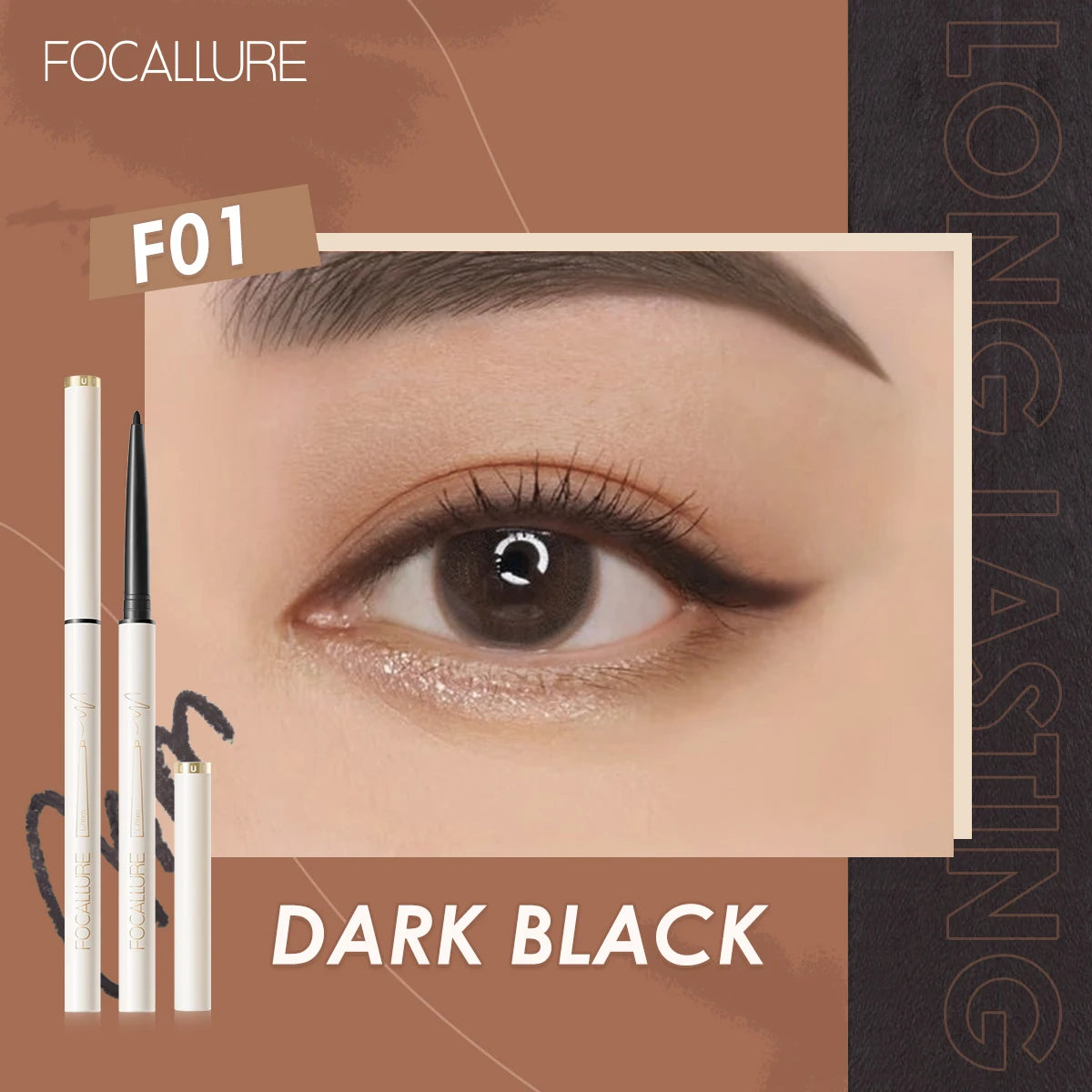 FOCALLURE Waterproof Ultra-Slim Eyeliner Gel Pencil