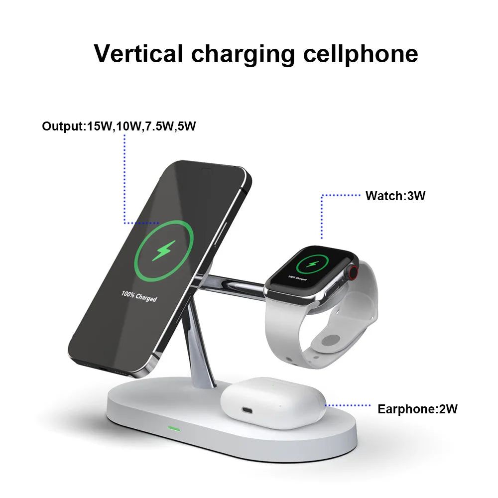 3 in 1 Wireless Charger Stand For iPhones ,watches, AirPods