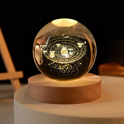 Galaxy Crystal Ball lamp In 3D