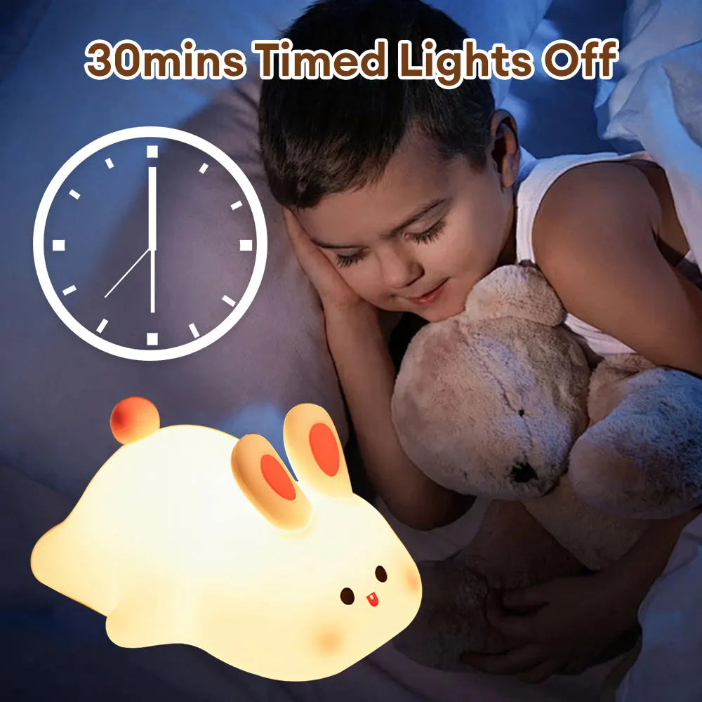 Cute Rabbit Silicone Night Lamp