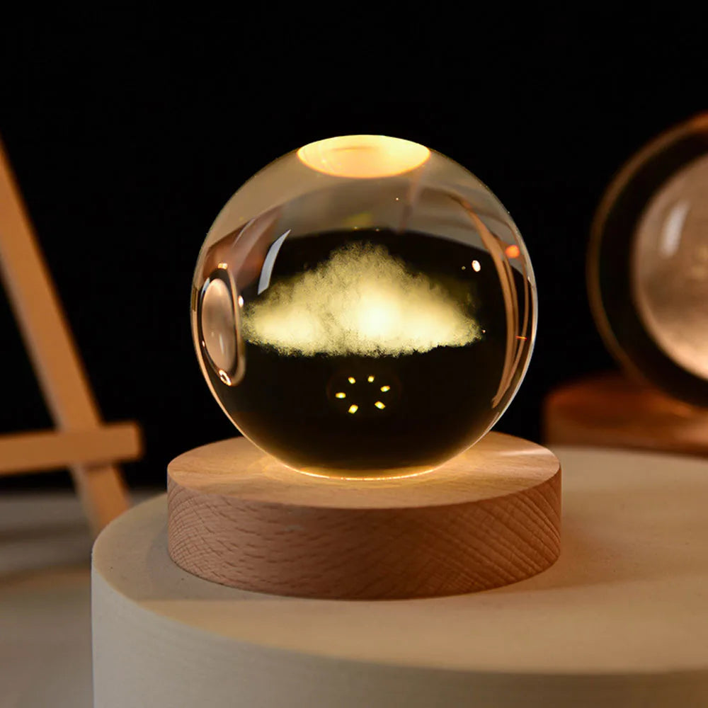 Galaxy Crystal Ball lamp In 3D