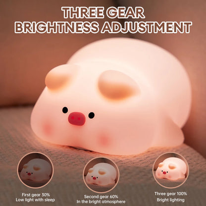 Cute Rabbit Silicone Night Lamp