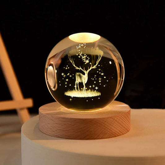 Galaxy Crystal Ball lamp In 3D