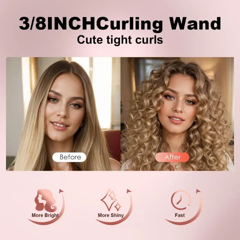 The Mini Hair Curling Iron 9mm Curler Wand