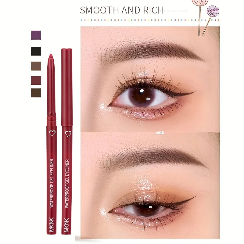 5 Colors Eyeliner Pencil - Waterproof, Long-lasting, Easy Wearing