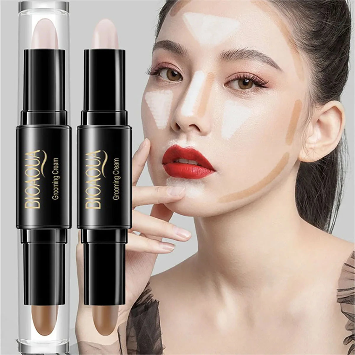 Double Head Contour Face Foundation Concealer Pen