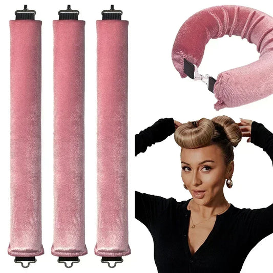 Heatless Hair Curlers - Curling Rod Headband Set