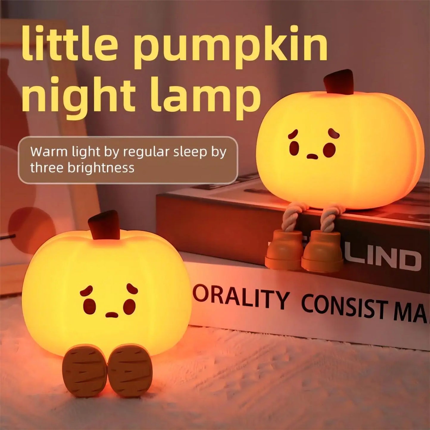 Cute Pumpkin Night Light