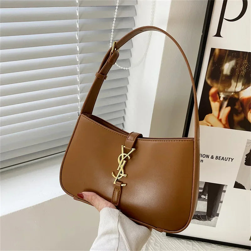 New Small Fragrant Style Grid Chain Shoulder Crossbody Bag