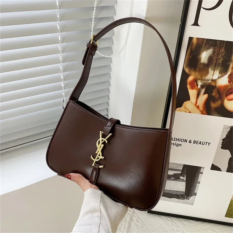 New Small Fragrant Style Grid Chain Shoulder Crossbody Bag