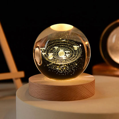 Galaxy Crystal Ball lamp In 3D