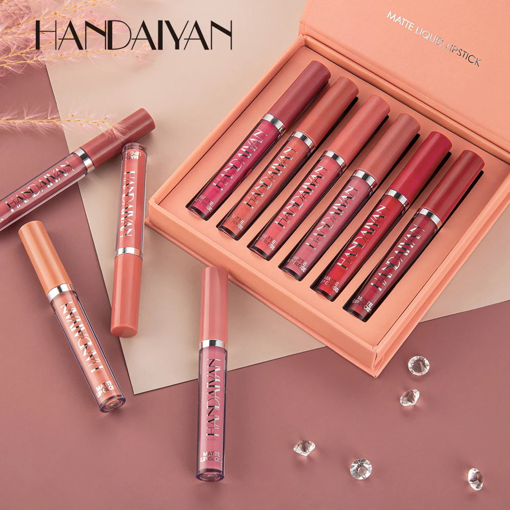 HANDAIYAN 6 Colors Liquid Lipsticks