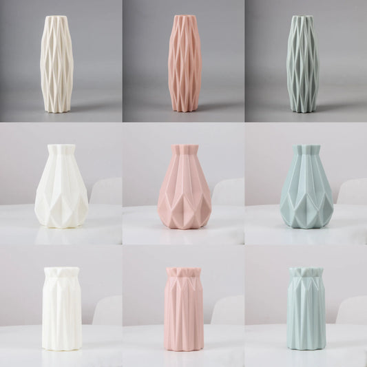 Plastic Modern Flower Vase - Nordic Style Decoration