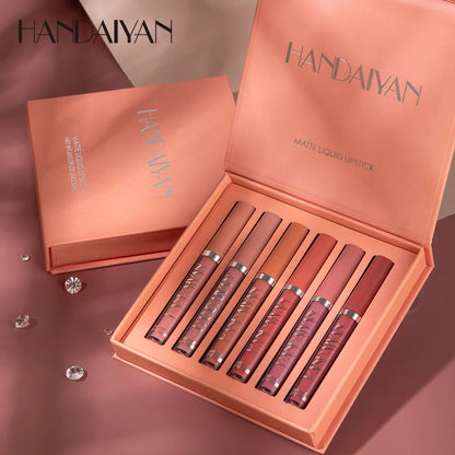 HANDAIYAN 6 Colors Liquid Lipsticks