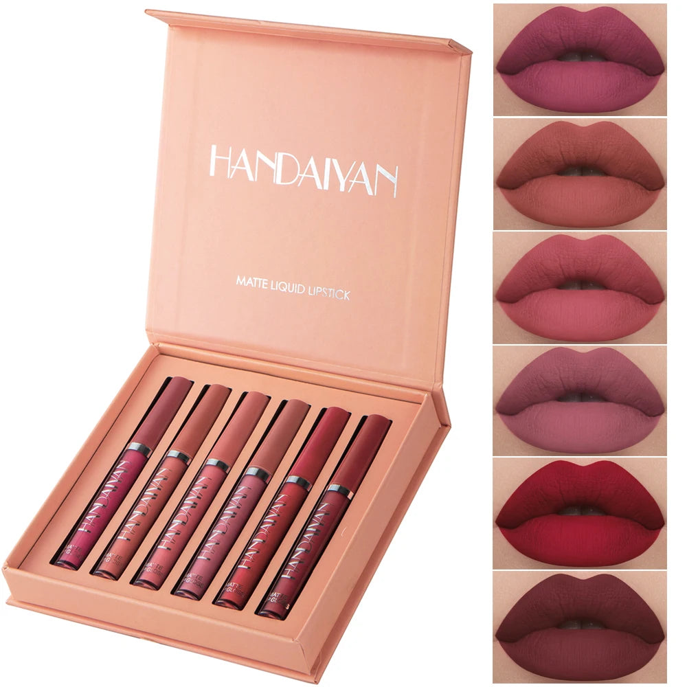 HANDAIYAN 6 Colors Liquid Lipsticks