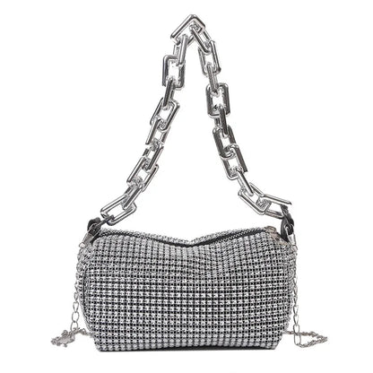 Allover Rhinestone Bucket Bag